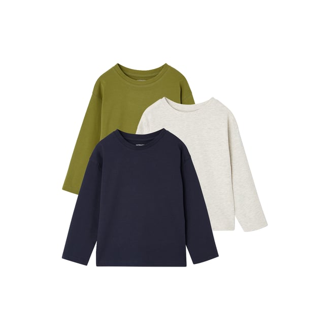 Lot de 3 T-shirts manches longues - VERTBAUDET