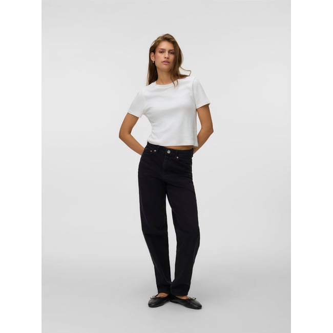 Jean Mom dark grey denim <span itemprop=