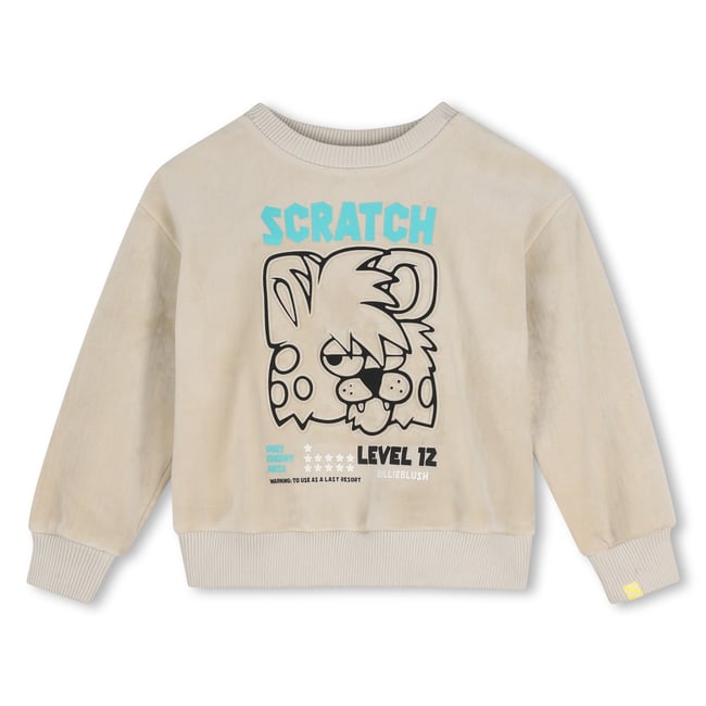 Sweat col rond chinchila <span itemprop=
