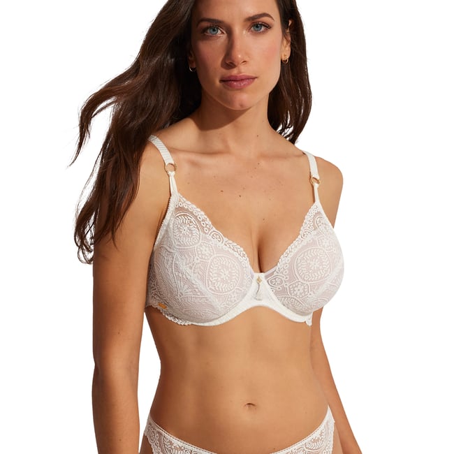 Soutien-gorge emboîtant armaturé Matilda mariage ivoire <span itemprop=