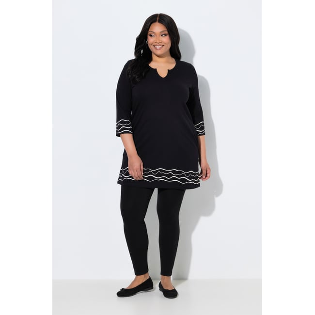 T-shirt long noir <span itemprop=