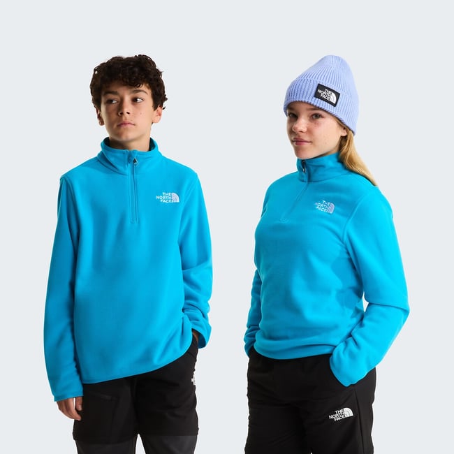 Pull polaire Glacier 1/4 zip  bleu <span itemprop=