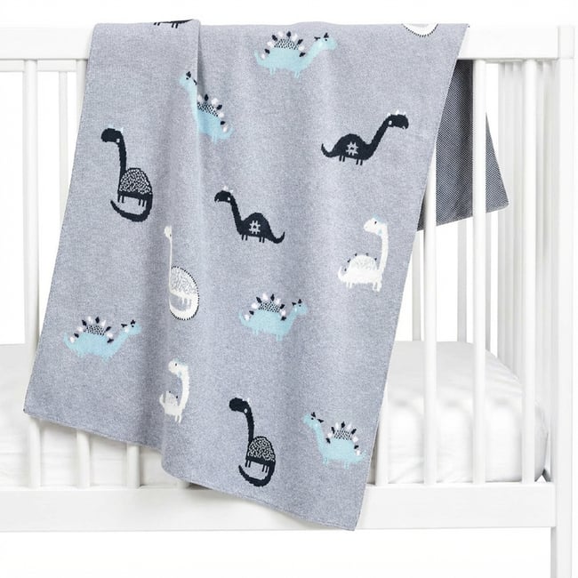 Couverture plaid en coton bio TRICOT - SEVIRA KIDS