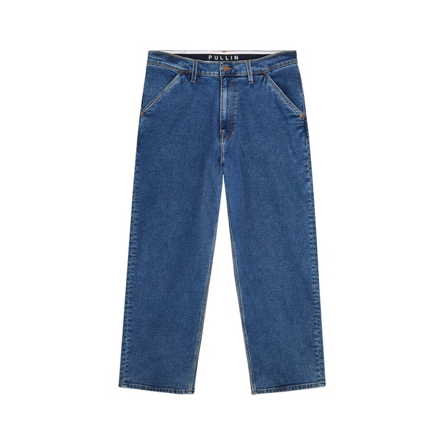 PANTALON BAGGY BROOME bleu foncé <span itemprop=
