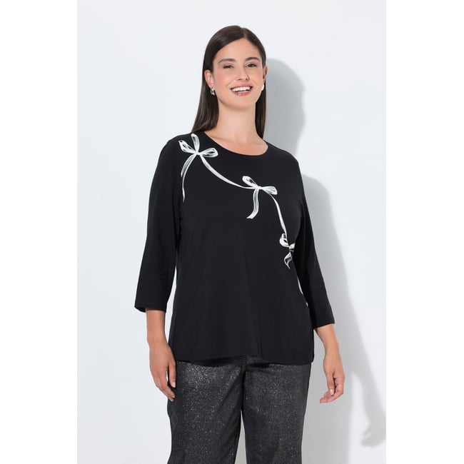 T-shirt avec nœuds - ULLA POPKEN