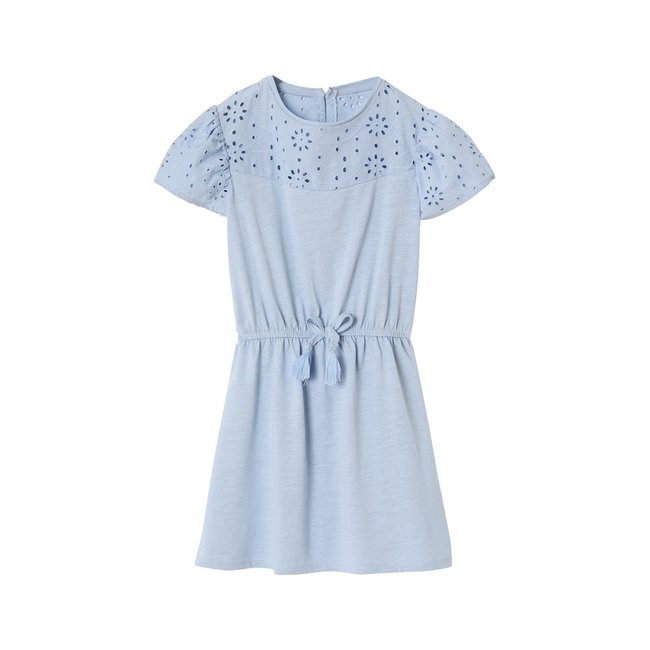 Robe détails en broderie anglaise - VERTBAUDET