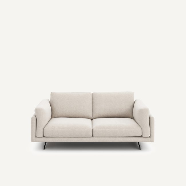 2-Sitzer-Sofa, aus meliertem Leinen, CÉSAR elfenbein <span itemprop=