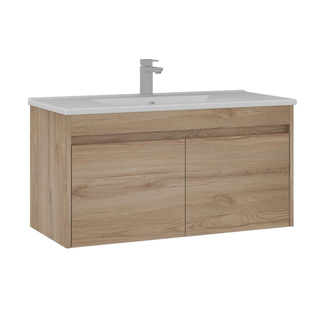 Meuble sous vasque 100 cm + vasque MOANA - PIER IMPORT