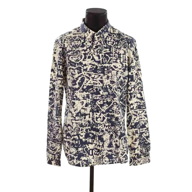Chemise en coton - Très Bon État marine <span itemprop=
