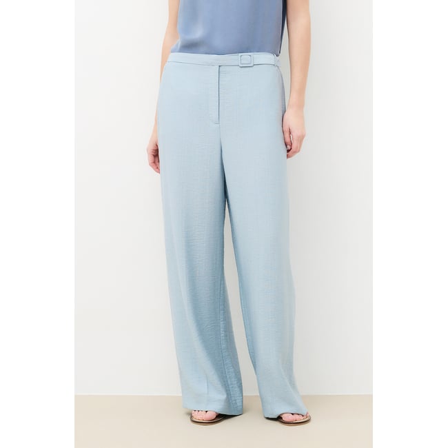 Pantalon large satiné PANTALON PARADIS3 bleu clair <span itemprop=