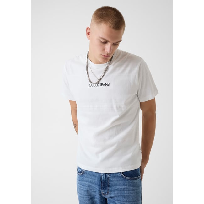 T-Shirt Avec Logo Imprimé blanc multicolore <span itemprop=
