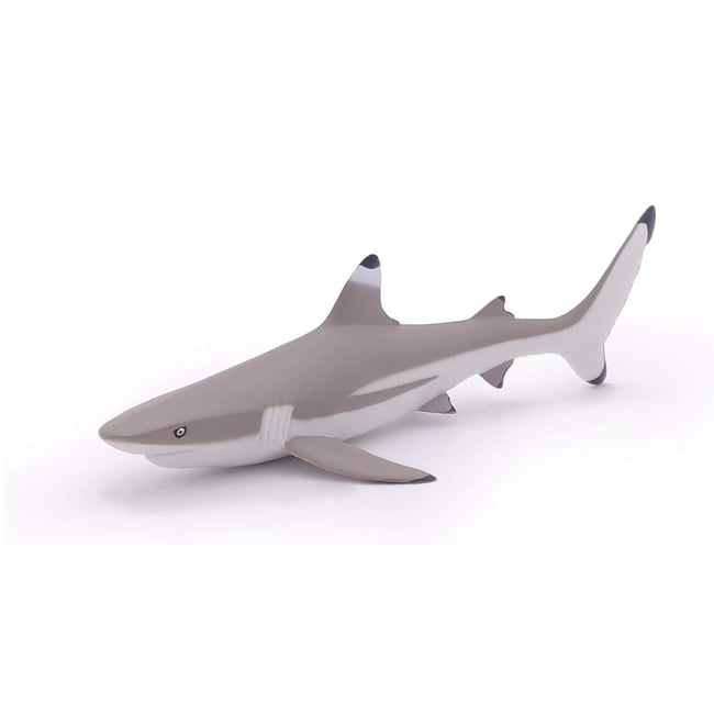 Figurine Requin à pointes noires gris <span itemprop=