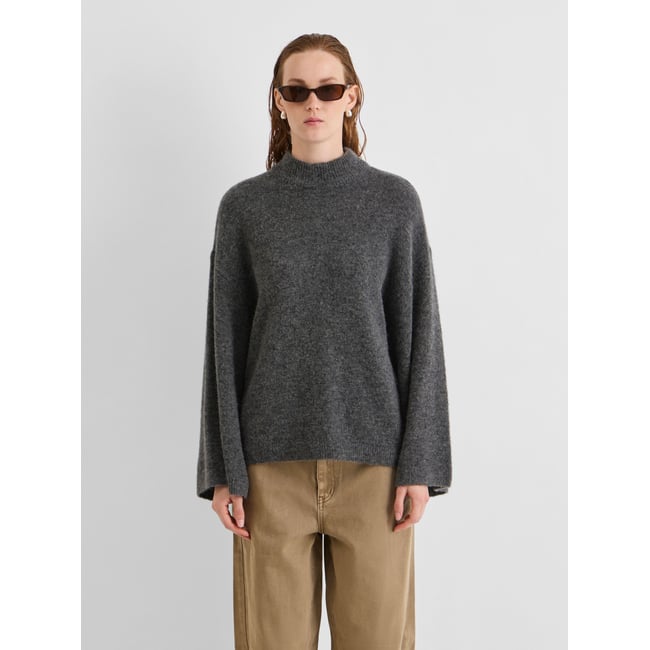 Pull En Maille gris - dark grey melange1 <span itemprop=