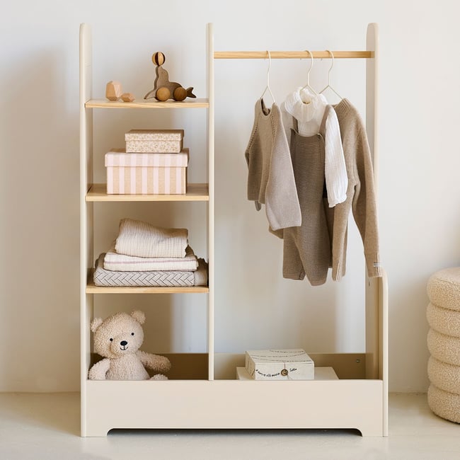 Penderie Montessori «Lune» PA_LUNE Couleur beige <span itemprop=