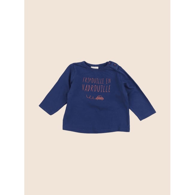 Tee-shirt - Très bon état bleu <span itemprop=