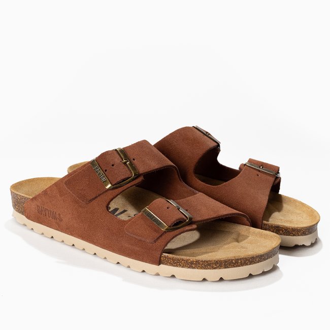 Sandales ATLAS pour homme marron <span itemprop=
