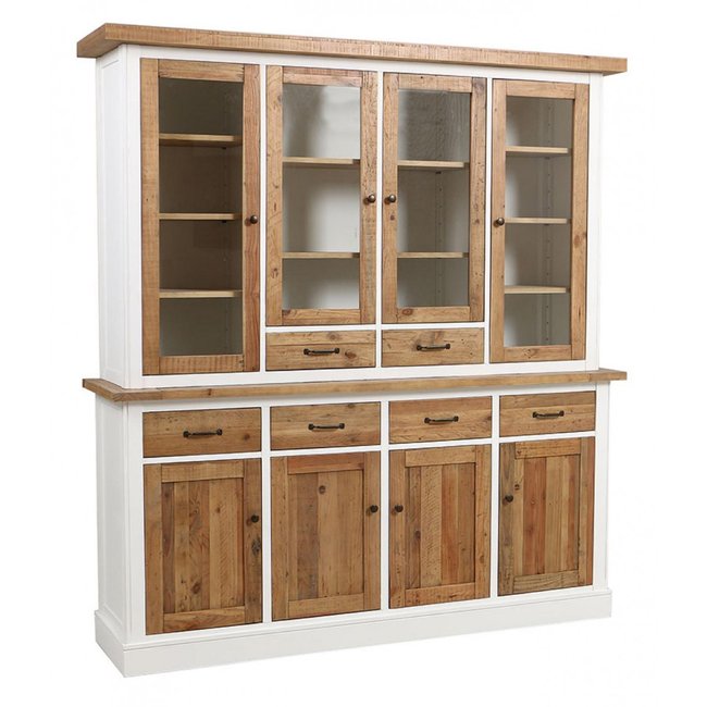 Buffet vaisselier - RIVAGES Couleur blanc <span itemprop=