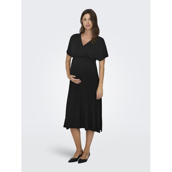 Robe OLmamaZE Robe longue noire - black <span itemprop=