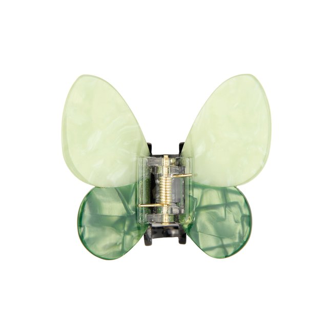 Pince à cheveux Papillon Vert vert foncé et vert sauge <span itemprop=
