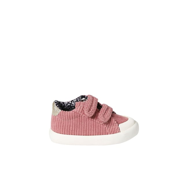 VERTBAUDET Baskets Scratchées Bébé Garçon Toile Brun - Pointure 19 - Confortables Et Faciles à Enfiler