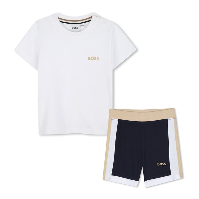 Ensemble short et T-shirt blanc <span itemprop=
