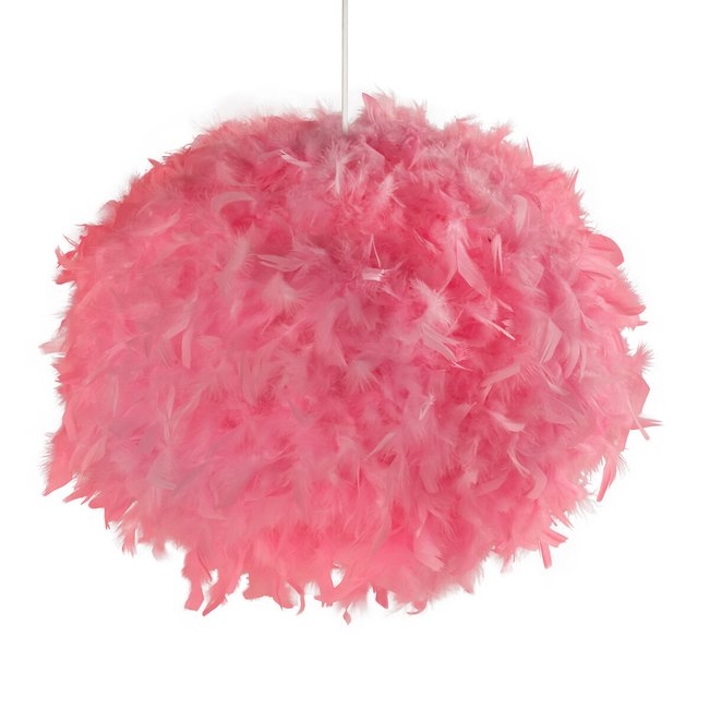 50cm Fylde Feather Ceiling Shade in Pink, pink, SO'HOME