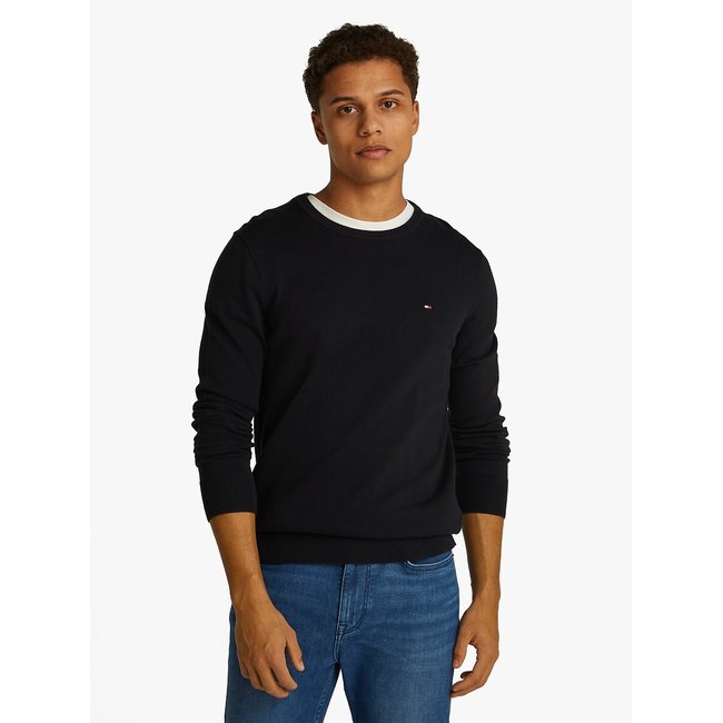 Jersey con cuello redondo de algodón - TOMMY HILFIGER