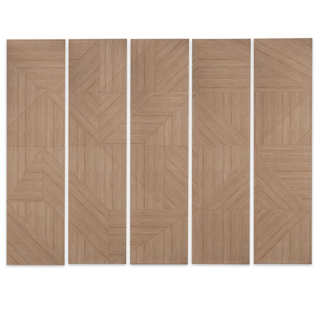 Papier peint panoramique H2,7 m, Marqueterie naturel <span itemprop=