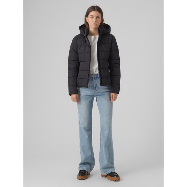 Short hooded padded jacket black Vero Moda La Redoute