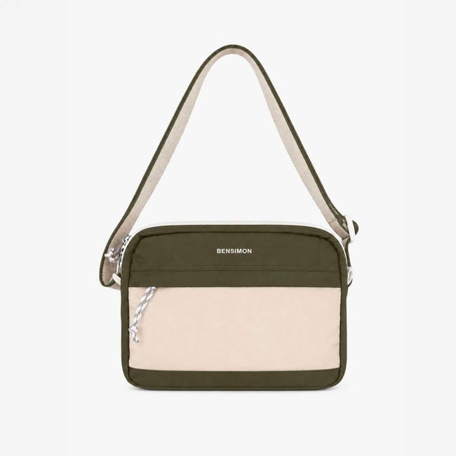 Pocket bag avec bandoulière kaki <span itemprop=