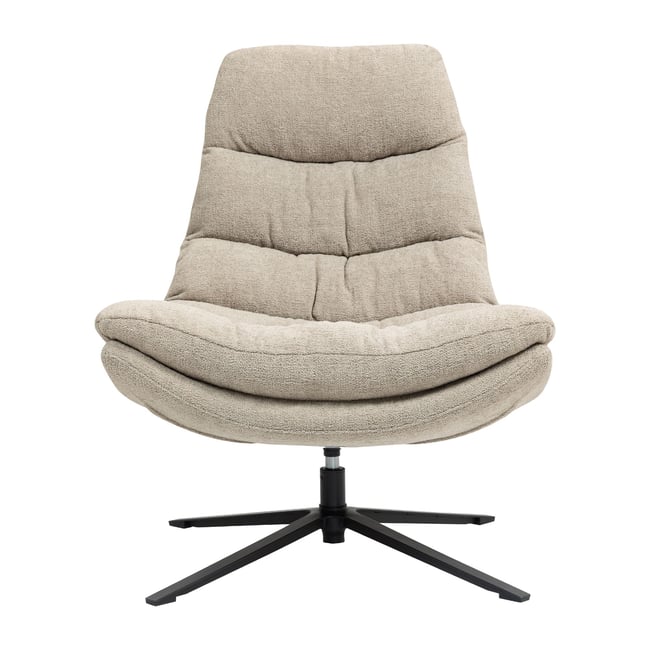 Fauteuil pivotant Couleur sable <span itemprop=