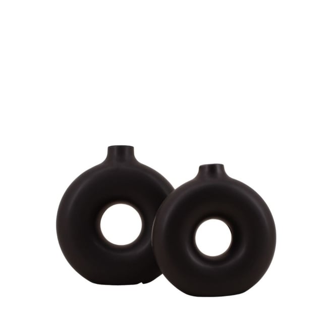 Set de 2 vases donuts en céramique - ORNAMI