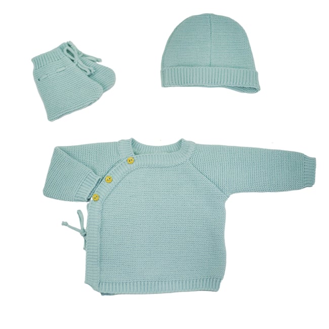 Kit naissance bébé en maille - TROIS KILOS SEPT