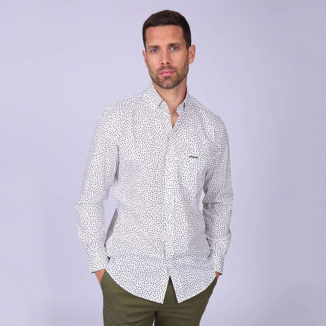 Chemise plumes Haster kaki <span itemprop=