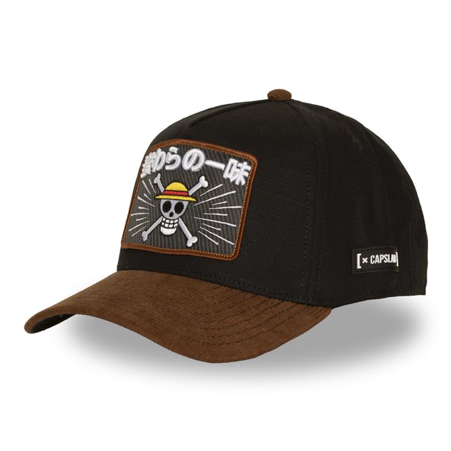 Casquette baseball One Piece noir/marron/rouge/jaune/blanc <span itemprop=