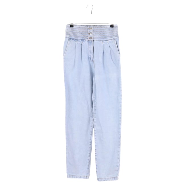 Jean boyfriend taille haute - Très Bon État bleu <span itemprop=