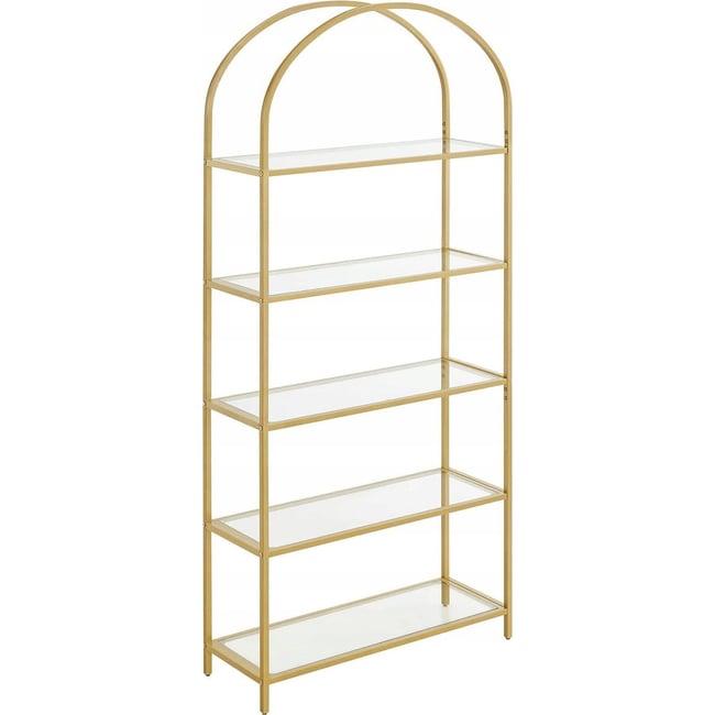 Étagère ouverte métal collection ASHEAT Couleur doré et verre transparent <span itemprop=