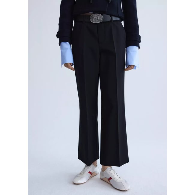 Pantalon crop taille basse - MANGO