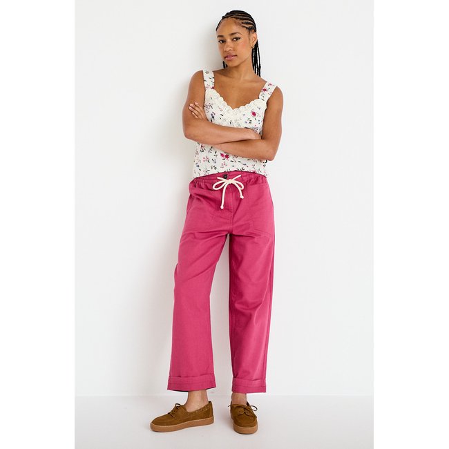 Pantalon taille standard prune <span itemprop=