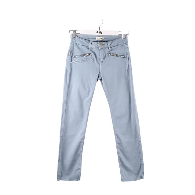 Jean droit en coton - Très Bon État bleu <span itemprop=