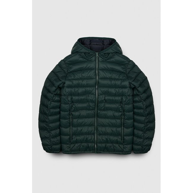 Doudoune à capuche vert <span itemprop=