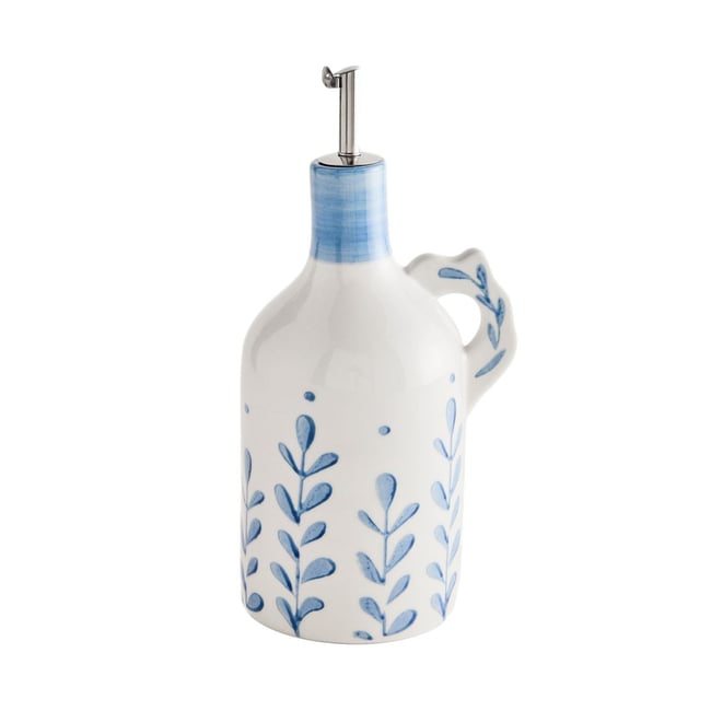 Bouteille pour huile à fleurs alice Couleur bleu <span itemprop=