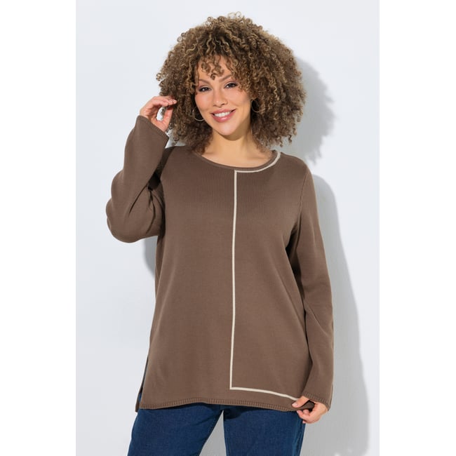 Pull col rond et manches longues - ULLA POPKEN