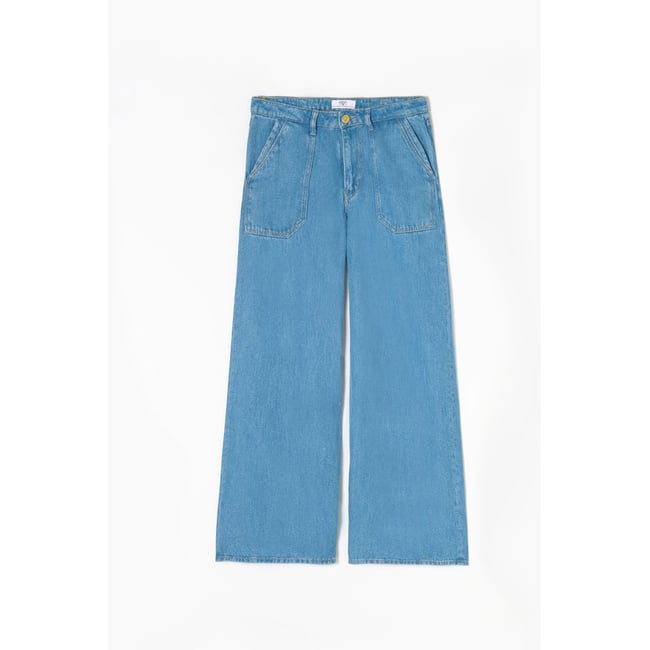 Jeans loose, large VICTORIA, longueur 34 blue <span itemprop=