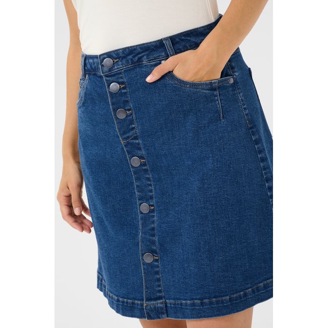 Jupe - tissage léger CUlea bleu medium blue wash <span itemprop=