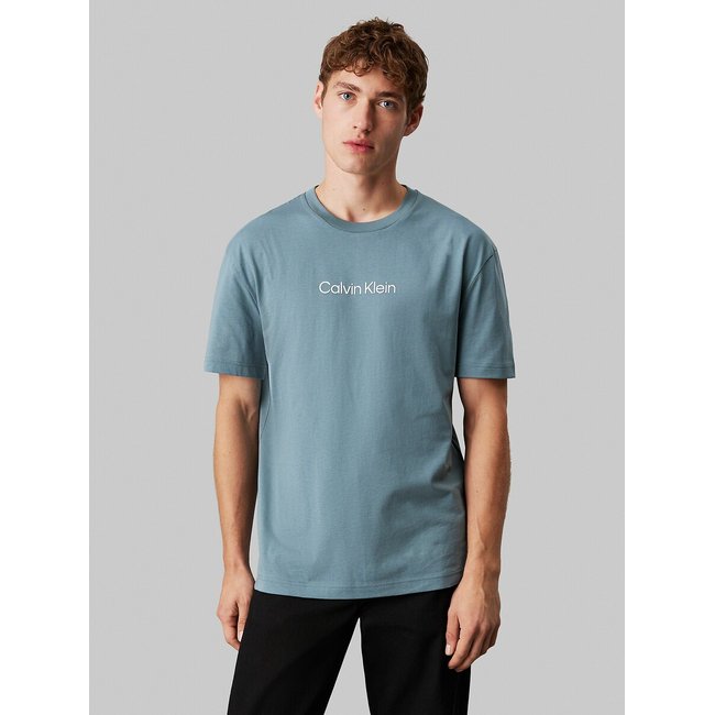 Logo Print T-Shirt with Crew Neck - CALVIN KLEIN