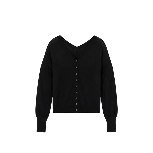 Pull tricot en laine strass dos - IKKS