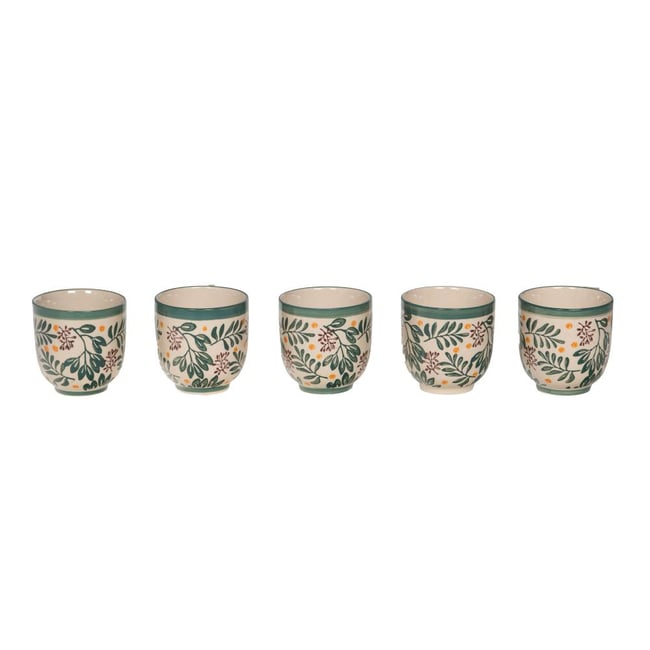 Coffret de 4 tasses expresso Lina - LINA Couleur crème / ivoire <span itemprop=