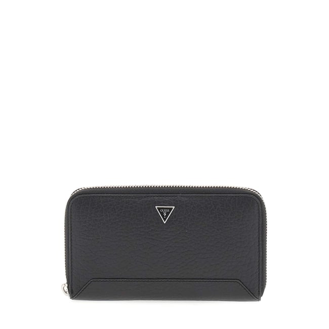 Mini Portefeuille Barcellona Cuir Véritable noir <span itemprop=