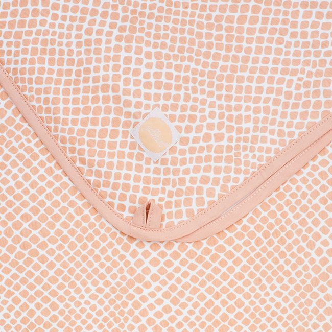 Couverture bébé 75x100 cm Jersey Snake Pale Pink snake pale pink <span itemprop=